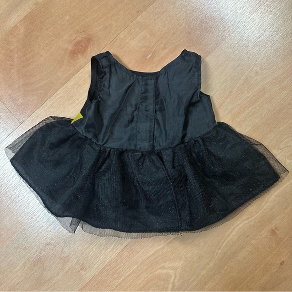 Build a Bear Black & Yellow Batman Tulle Skirt Teddy Bear Dress Accessory OS - Picture 3 of 4